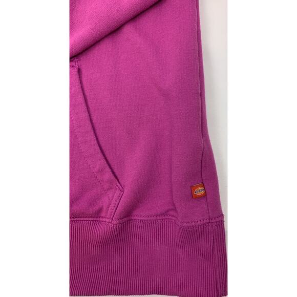 Dickies Hoodie Womens Large Purple Pullover 3 Button Neck Plaid Lining - Picture 5 of 10